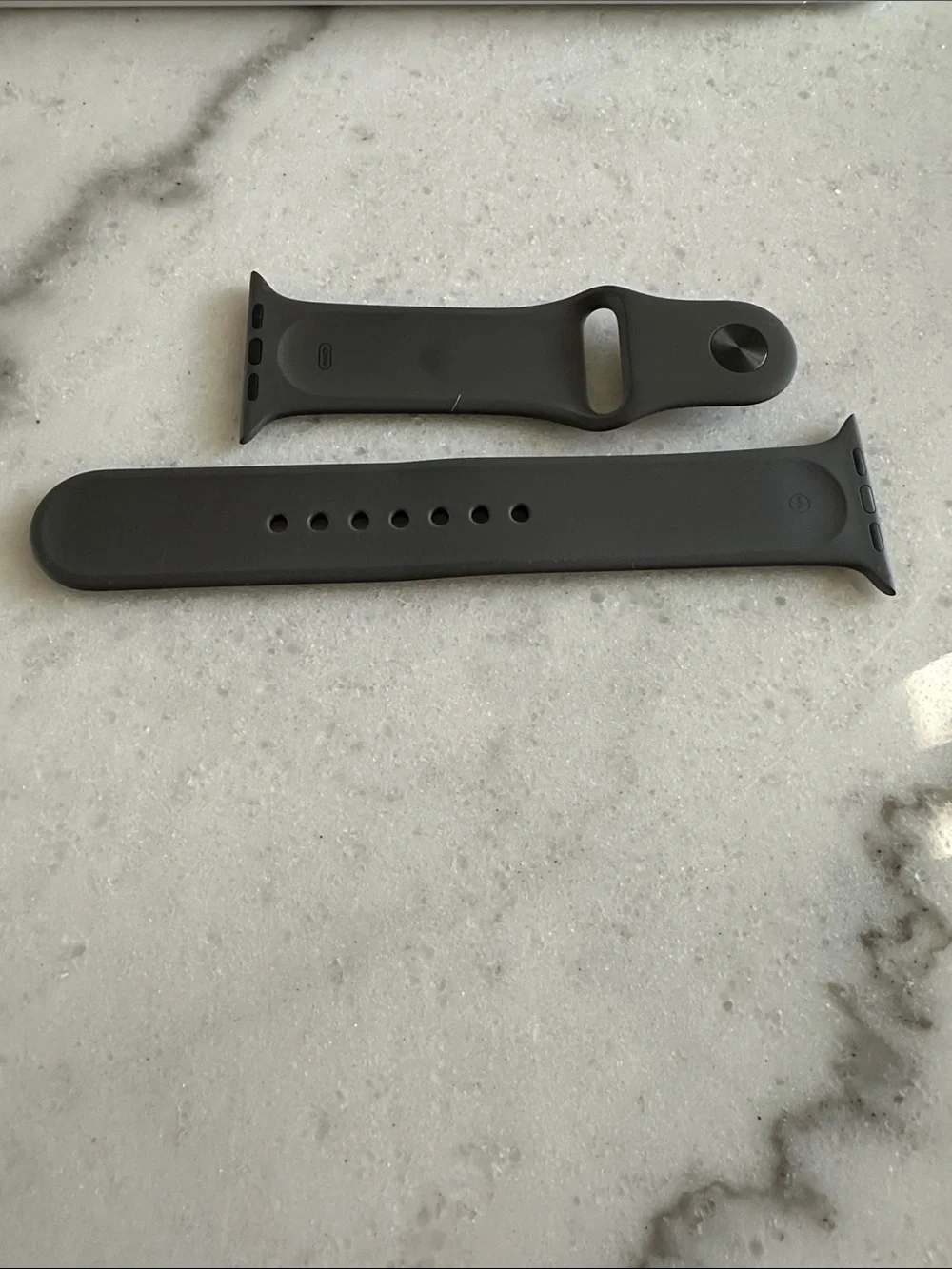 Authentic Apple Watch Gray Sport Band 42mm (With Box)- barely worn - looks new
